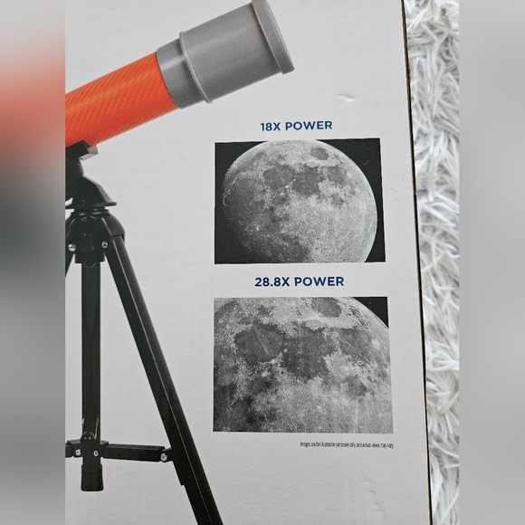 NEW IN BOX DISCOVERY JUNO 50 MM TELESCOPE Tabletop Refractor Telescope Set - Picture 7 of 8